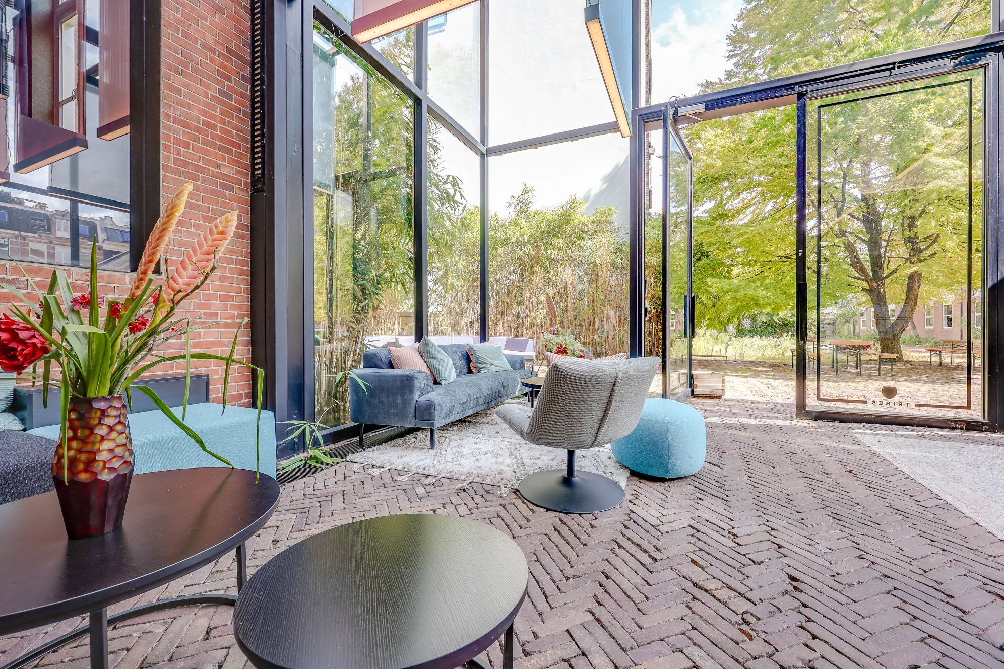 Shared lounge at Tribes Amsterdam Raamplein